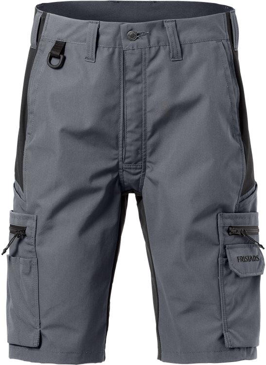 Fristads Service stretch shortsit 2702 PLW, Harmaa/Musta - Fristads Työshortsit - 126517-896 - 1