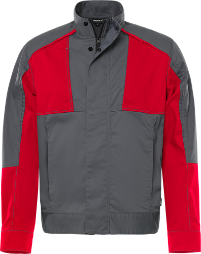 Fristads Takki 4930 GWM, Harmaa/punainen - Fristads Työtakit - 301025-866 - 1