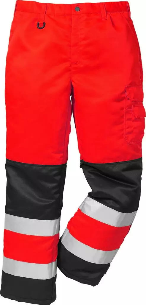 HV talvihousut LK2, 2033 TH, Punainen/Musta - Fristads Huomiohousut - 100982-396 - 1