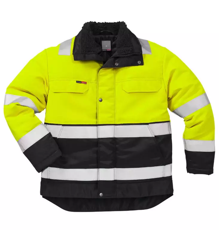 HV talvitakki LK3 4830 TH, Keltainen/Musta - Fristads Huomiotakit - 100981-196 - 1