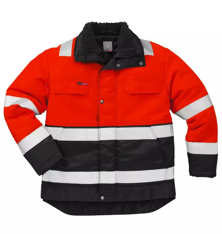 HV talvitakki LK3 4830 TH, Punainen/Musta - Fristads Huomiotakit - 100981-396 - 1