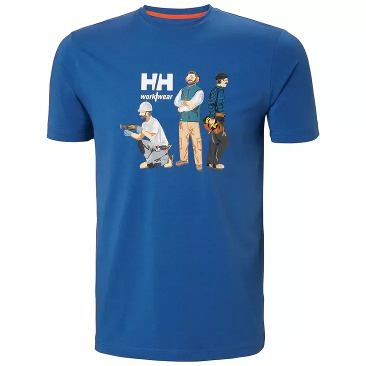 Helly Hansen Logo T-shirt, Azurite - Helly Hansen Työpaidat - 79261-636 - 1