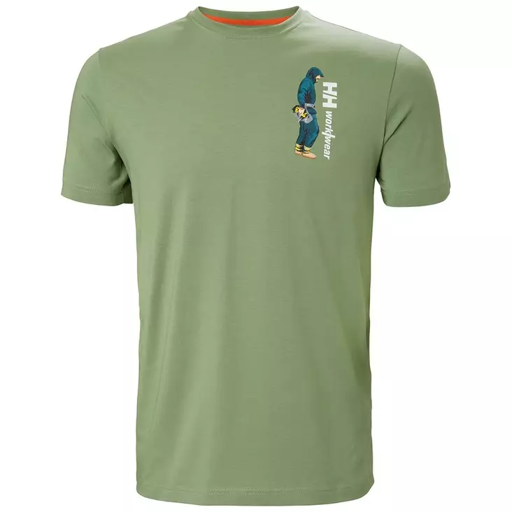 Helly Hansen Logo T-shirt, Jade - Helly Hansen Työpaidat - 79261-406 - 1