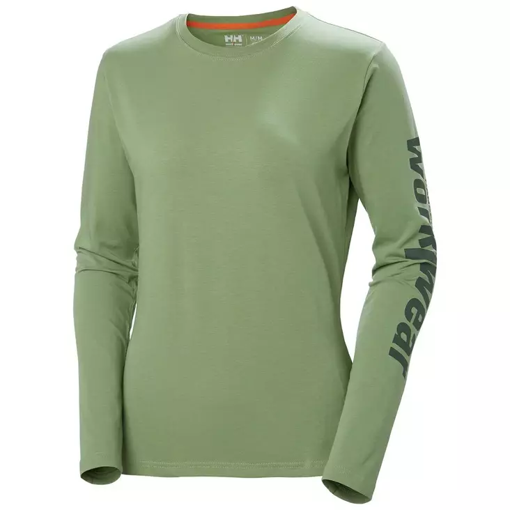 Helly Hansen W Logo Longsleeve, Jade - Helly Hansen Työpaidat - 79268-406 - 1