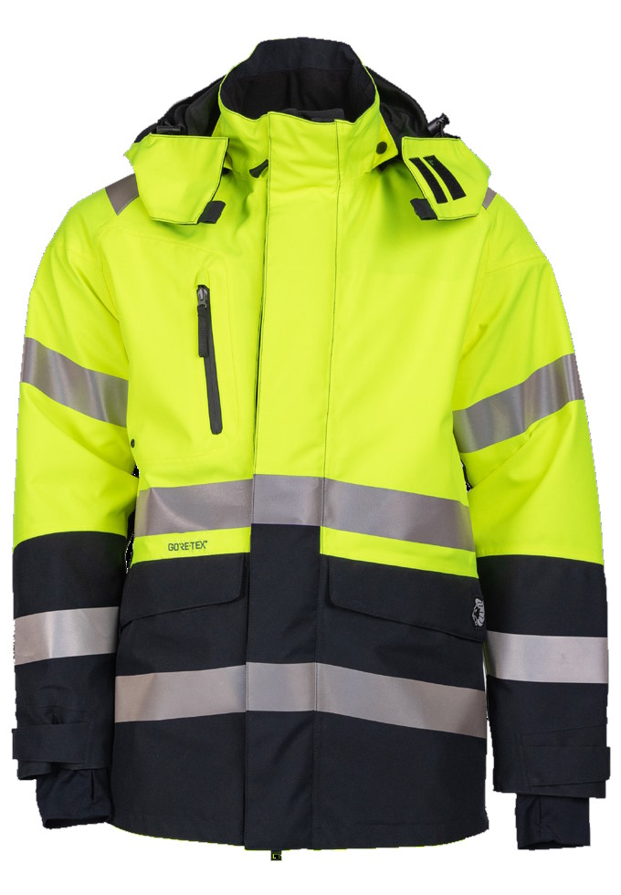 Leijona Gore-Tex Takki HiVis, Keltainen/T.Sininen - OUTLET Työvaatteet - 132524-196 - 1