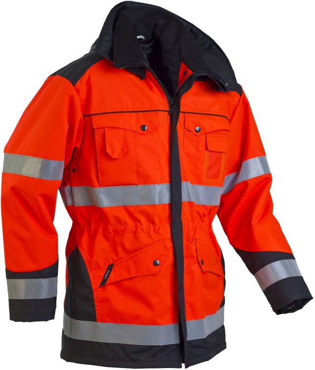 Leijona Maihari Talvitakki HiVis 1.0, Punainen/Musta - Huomiotakit - 116843-396 - 1