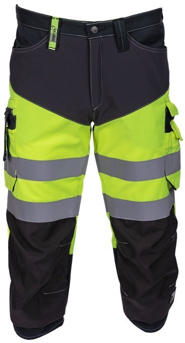 Leijona Stretch Caprihousut HiVis, Keltainen/Musta - OUTLET Työvaatteet - 132904-196 - 1