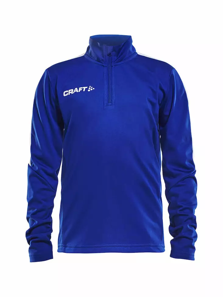 PROGRESS Halfzip LS Tee JR, CLUB COBOLT/WHITE - Craft Vaatteet - 1905639-1346 - 1