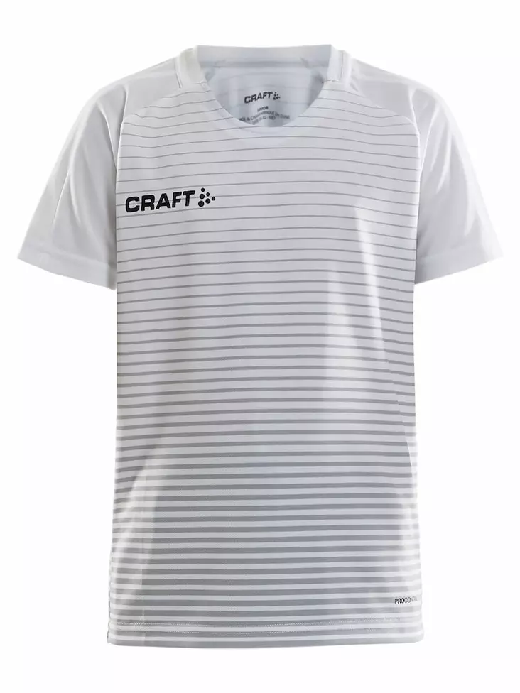Pro Control Stripe Jersey Jr, White/Silver - Craft Vaatteet - 1906700-900926 - 1