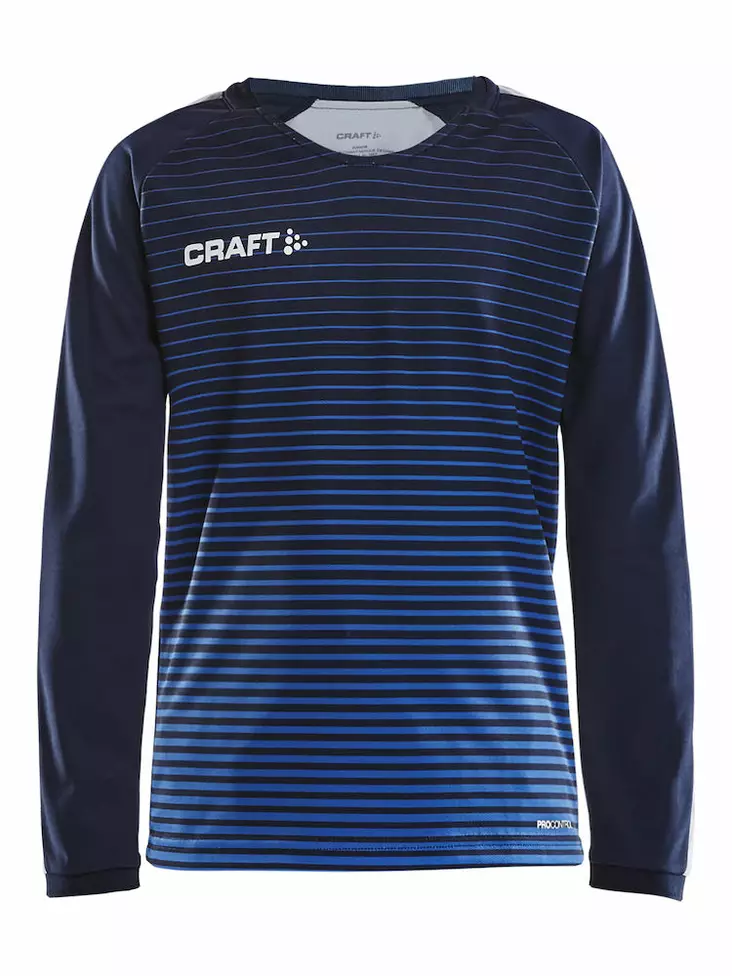 Pro Control Stripe Jersey LS Jr, Navy/Club Cobolt - Craft Vaatteet - 1906851-390346 - 1