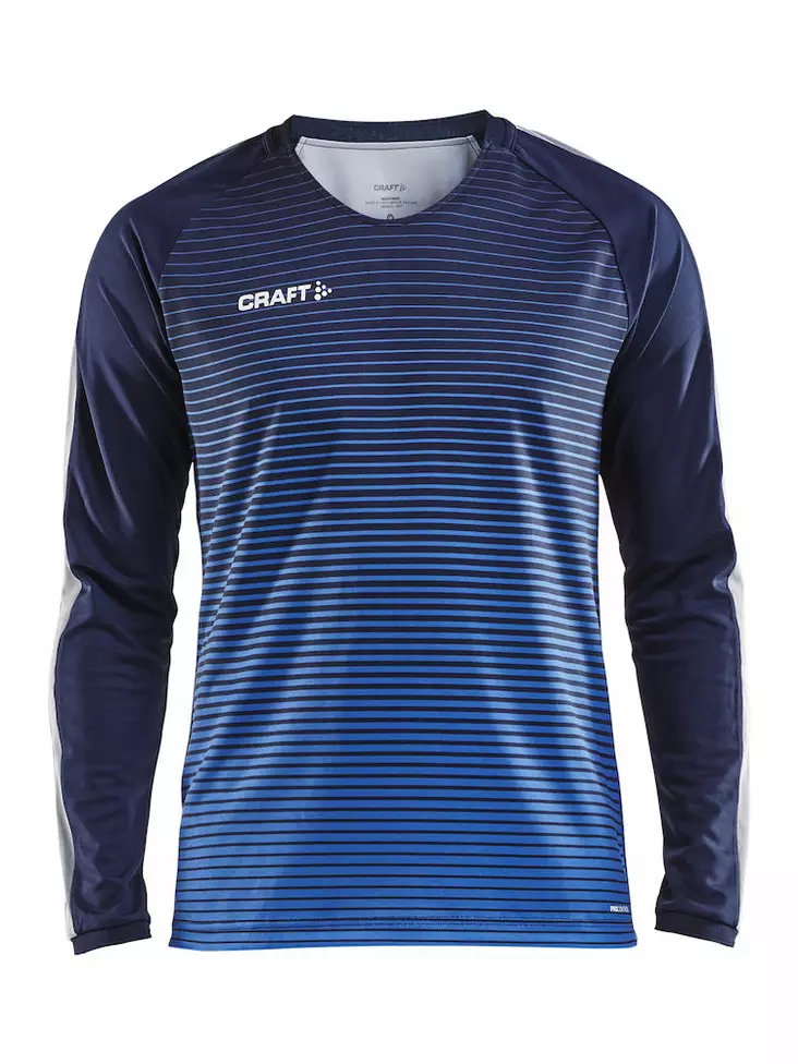 Pro Control Stripe Jersey LS M, Navy/Club Cobolt - Craft Vaatteet - 1906849-390346 - 1