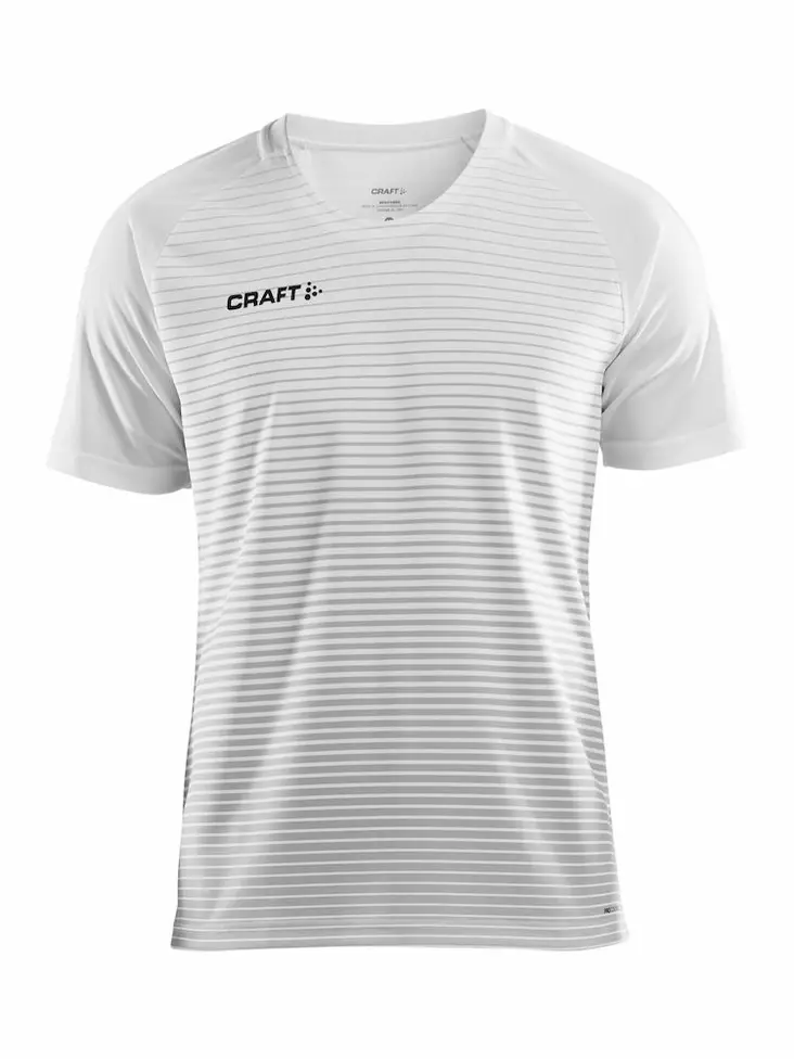 Pro Control Stripe Jersey M, White/Silver - Craft Vaatteet - 1906698-900926 - 1