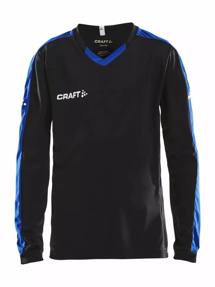 Progress Jersey Contrast LS Jr, Black/Club Cobolt - Craft Vaatteet - 1906889-9346 - 1