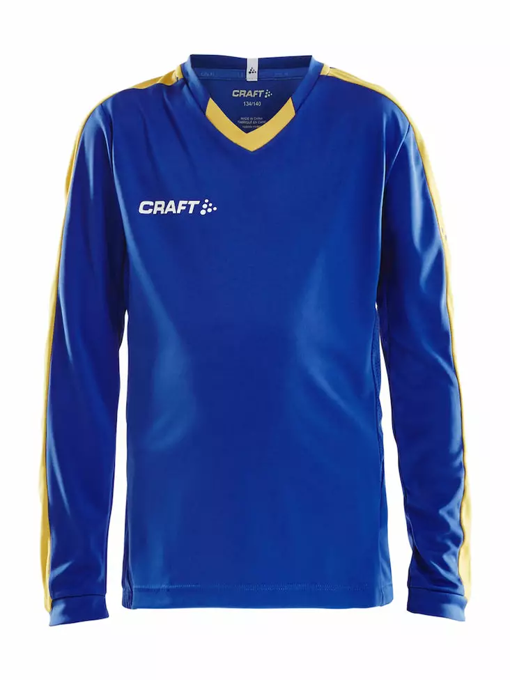 Progress Jersey Contrast LS Jr, Club Cobolt/Sweden Yellow - Craft Vaatteet - 1906889-2346 - 1