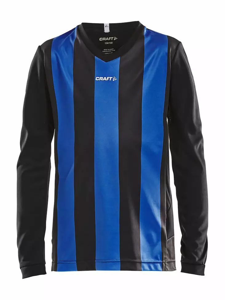 Progress Jersey Stripe LS Jr, Black/Club Cobolt - Craft Vaatteet - 1906892-9346 - 1