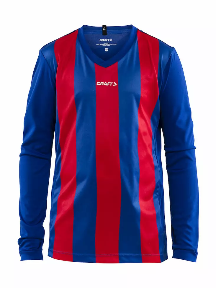 Progress Jersey Stripe LS Jr, Club Cobolt/Bright Red - Craft Vaatteet - 1906892-3346 - 1