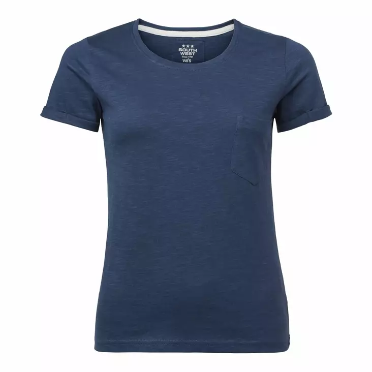 SW 122 Mary Slub Tee, indigo - South West Vaatteet - 122-86 - 1