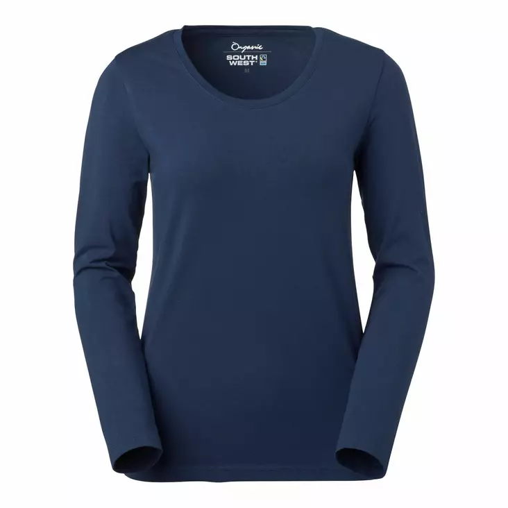 SW 129 Lily Lds rn ls, GOTS indigo - South West Vaatteet - 129-86 - 1