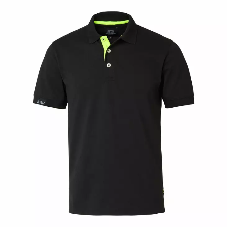 SW 325 Weston Polo ms, Bla/yel - South West Vaatteet - 325-46 - 1