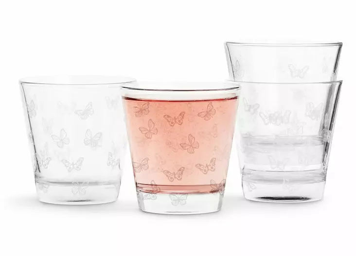 Sagaform Butterfly lasi, 4 kpl, valkoinen - Koti ja Keittiö - 5017846 - 1