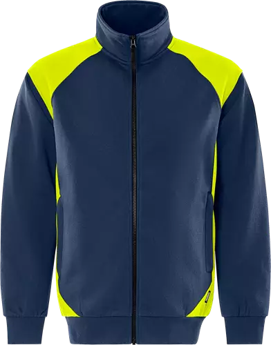 Fristads Collegetakki 7248 GSM, Tummansininen/Neonkeltainen - Fristads Työpaidat - 301570-556 - 1