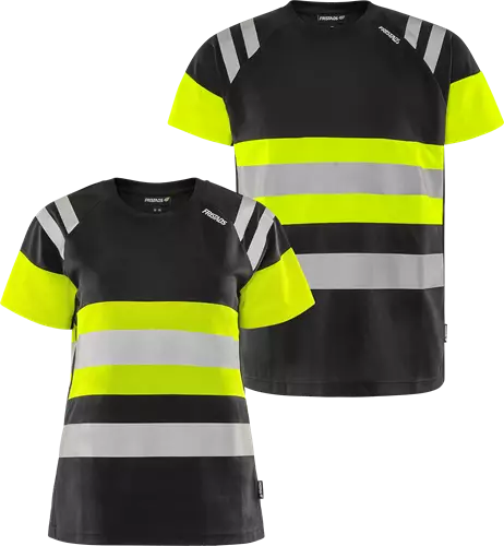 Fristads HV tekninen T-paita LK1 7880 GPST, Neonkeltainen/Musta - Fristads Huomiopaidat - 301752-196 - 1