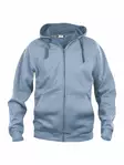Clique Basic Hoody Full zip, vaaleansininen - Clique Vaatteet - 021034-57 - 1