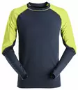 Snickers 2405 Huomiovärinen pitkähihainen t-paita, 9567 navy-neonkeltainen - Snickers Työpaidat - 24059567 - 1