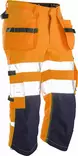 Jobman 2217 Piraattihousut Hi-Vis, oranssi/mariini - Jobman Huomiotyövaatteet - 65221762-3167 - 1