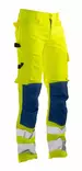 Jobman 2378 Reisitaskuhousut Hi-Vis, keltainen/mariini - Jobman Huomiotyövaatteet - 65237862-2167 - 1