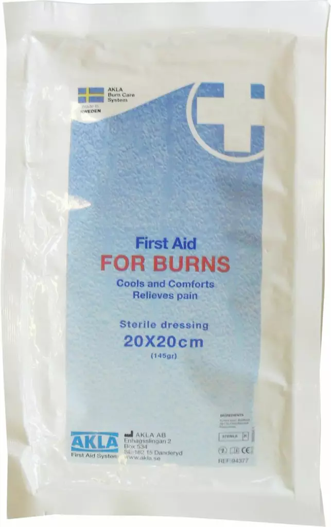 Akla 94377 Palovammasidetaitos FOR BURNS 20x20cm - Ensiaputuotteet - 94377 - 1