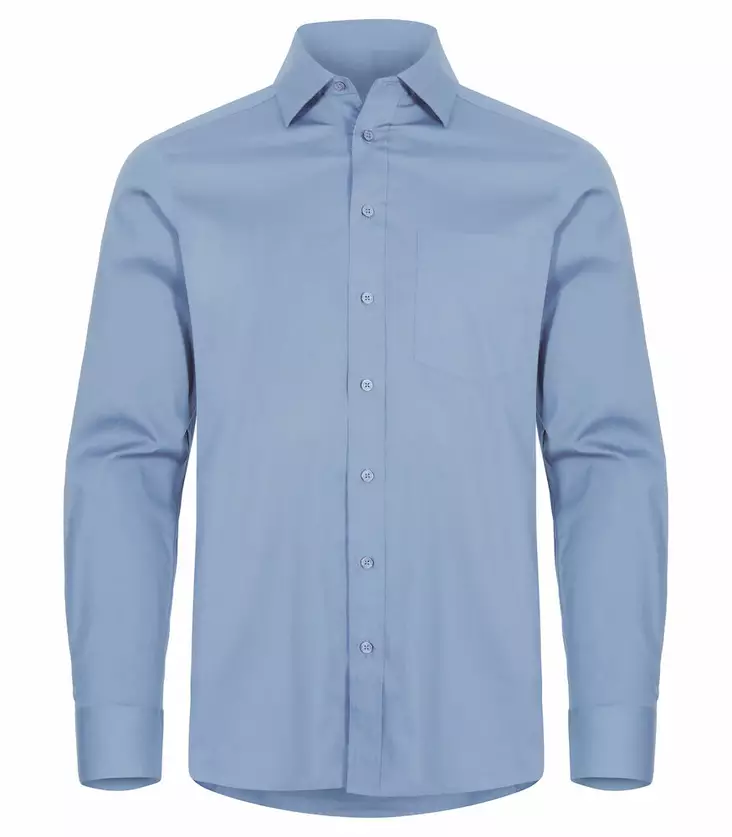 Clique Stretch Shirt L/S, Vaaleansininen - Clique Vaatteet - 027960-57 - 1