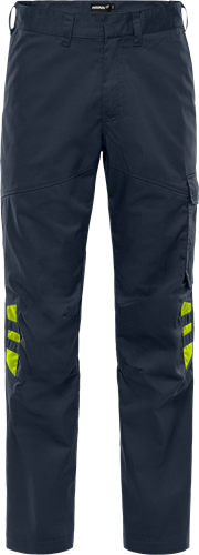 Fristads Housut 2930 GWM, Navysininen/Neonkeltainen - Fristads Työhousut - 301026-557 - 1