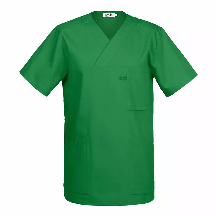 Smila 70101 Astor v-tunic, emerald - Smila Työvaatteet - 70101-17 - 1