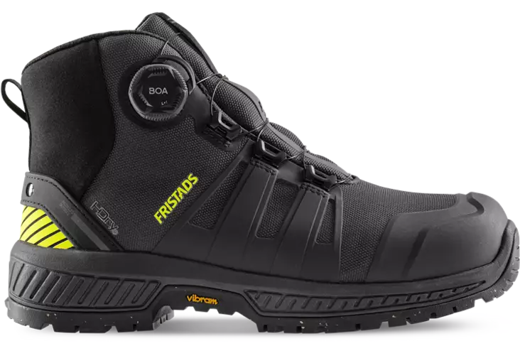 Fristads Fristads ComfortStep Turvakenkä vedenpitävä S7S Puolikorkea, Antrasiitinharmaa/Neonkeltainen - Fristads turvakengät - 302117-897 - 1