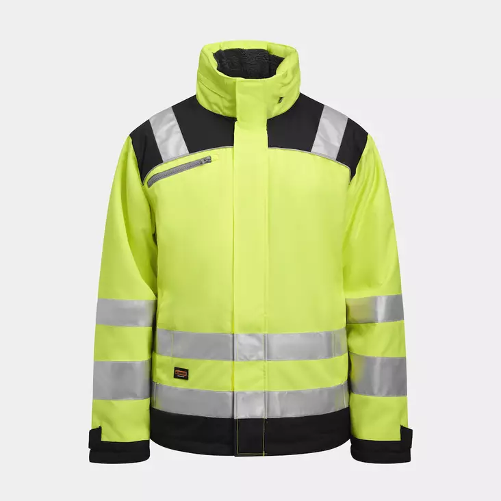 Jobman 1347 Talvitakki Star Hi-Vis, keltainen/mariini - Jobman Huomiotyövaatteet - 65134707-2167 - 1