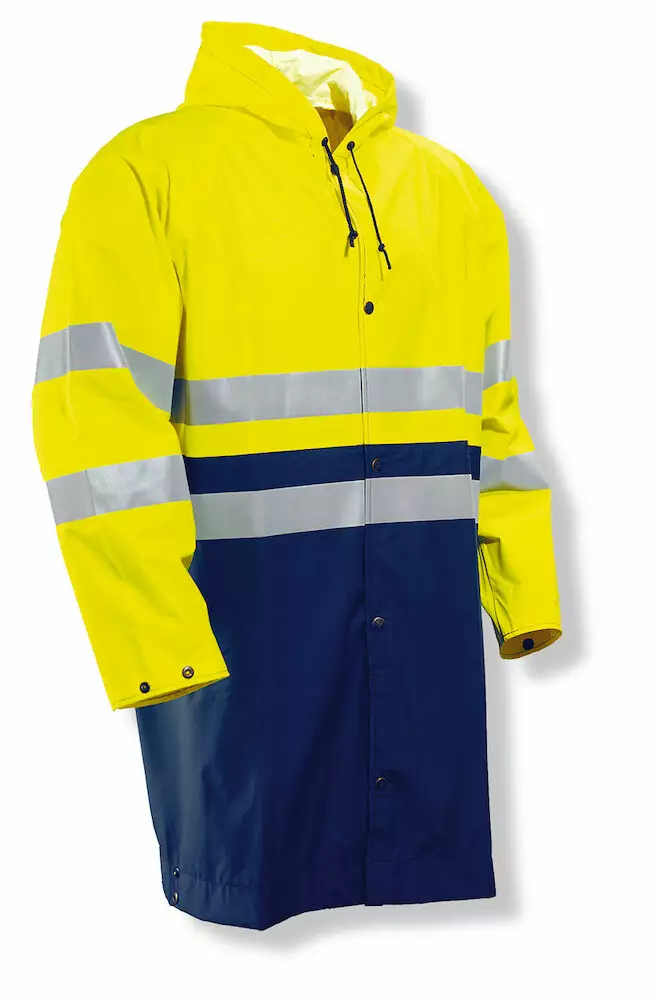 Jobman 1565 Sadetakki Hi-Vis, keltainen/mariini - Jobman Huomiotyövaatteet - 65156558-2167 - 1