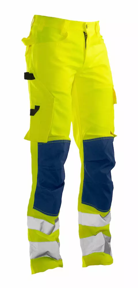 Jobman 2378 Reisitaskuhousut Hi-Vis, keltainen/mariini - Jobman Huomiotyövaatteet - 65237862-2167 - 1