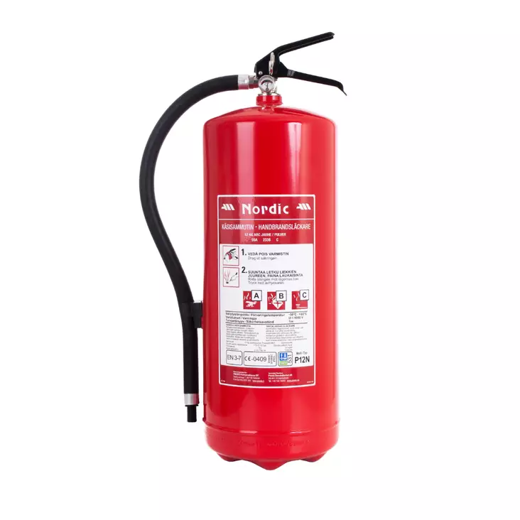 Nordic P12NS 12kg Jauhesammutin 55A 233B C - Jauhesammuttimet - NO-2017 - 1