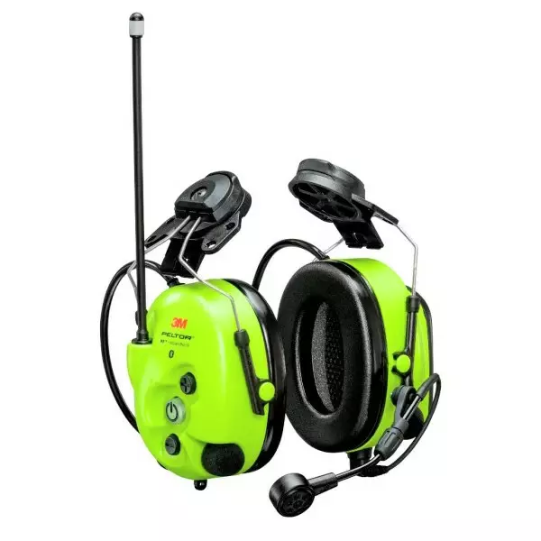 Peltor WS LiteCom Pro III EU/GB Hi-Viz - 446 MHz Radiopuhelin ja Bluetooth kuulonsuojaimet kypäräkiinnityksellä - Elektroniset kuulonsuojaimet - 7318640068087 - 1