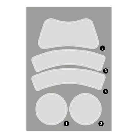 Kask Plasma merkintätarrat läpinäk. - Tarvikkeet ja Varaosat Päänsuojaimille - WAC00018 - 1