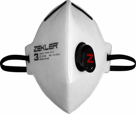 Zekler 1403V FFP3 Suodattava puolinaamari, 15 kpl/pkt - Kaikki hengityksensuojainmerkit - 380680308 - 1