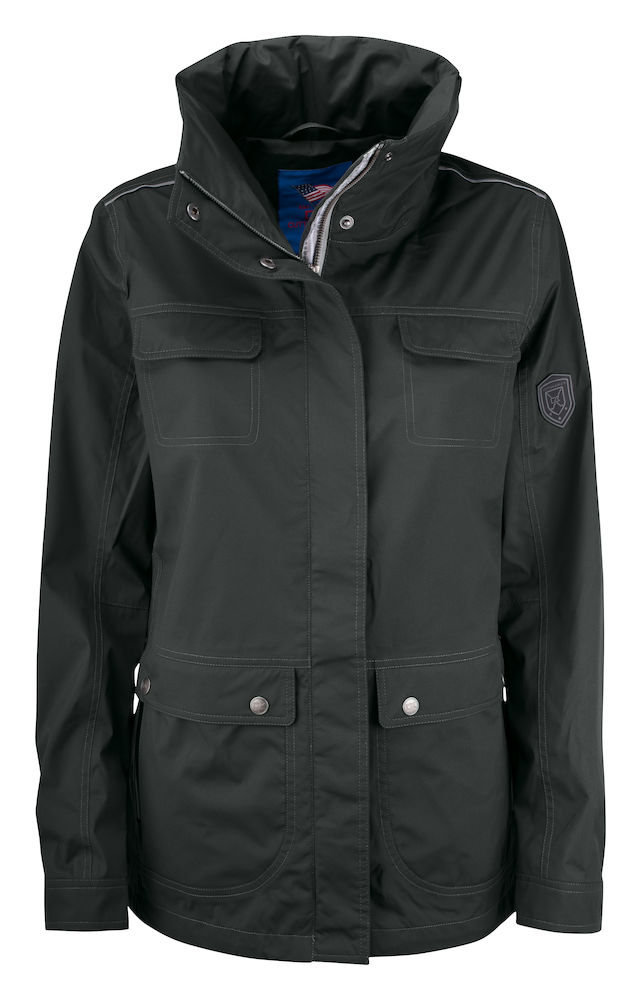 C&B Clearwater Rain Jacket Ladies, Charcoal grey - Cutter & Buck Vaatteet - 351417-98 - 1