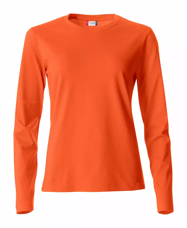 Clique Basic-T L/S Ladies, tumma oranssi - Clique Vaatteet - 029034-18 - 1