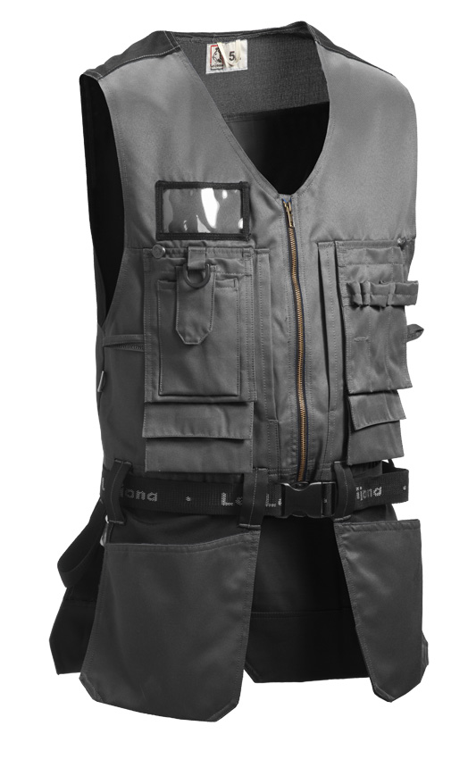 Leijona Riipputaskuliivi, T.Harmaa - OUTLET Työvaatteet - 30672000-18 - 1