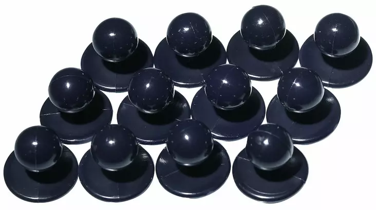 ProJob 7906 Pyöreät Napit 12/pkt, Tummansininen - Projob Asusteet ja Tarvikkeet - 647906-58 - 1