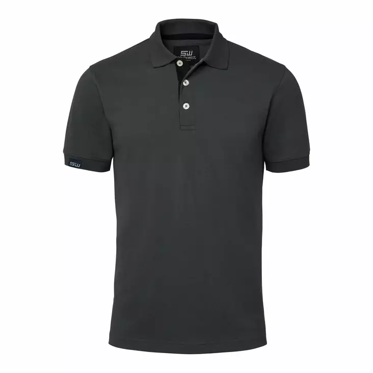 SW 325 Weston Polo ms, Grey/bla - South West Vaatteet - 325-98 - 1