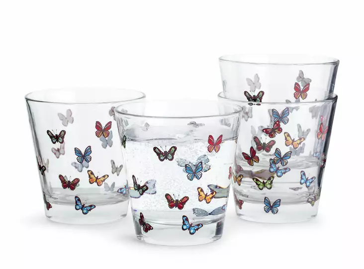 Sagaform Butterfly lasi, 4 kpl - Koti ja Keittiö - 5017818 - 1