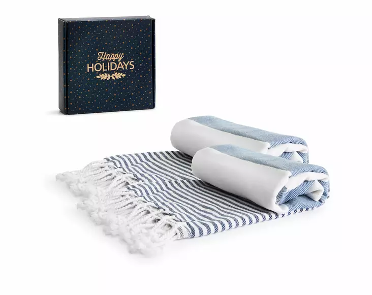 Sagaform Hamam pyyhe 2 kpl, sininen - Koti ja Keittiö - 5003488 - 1