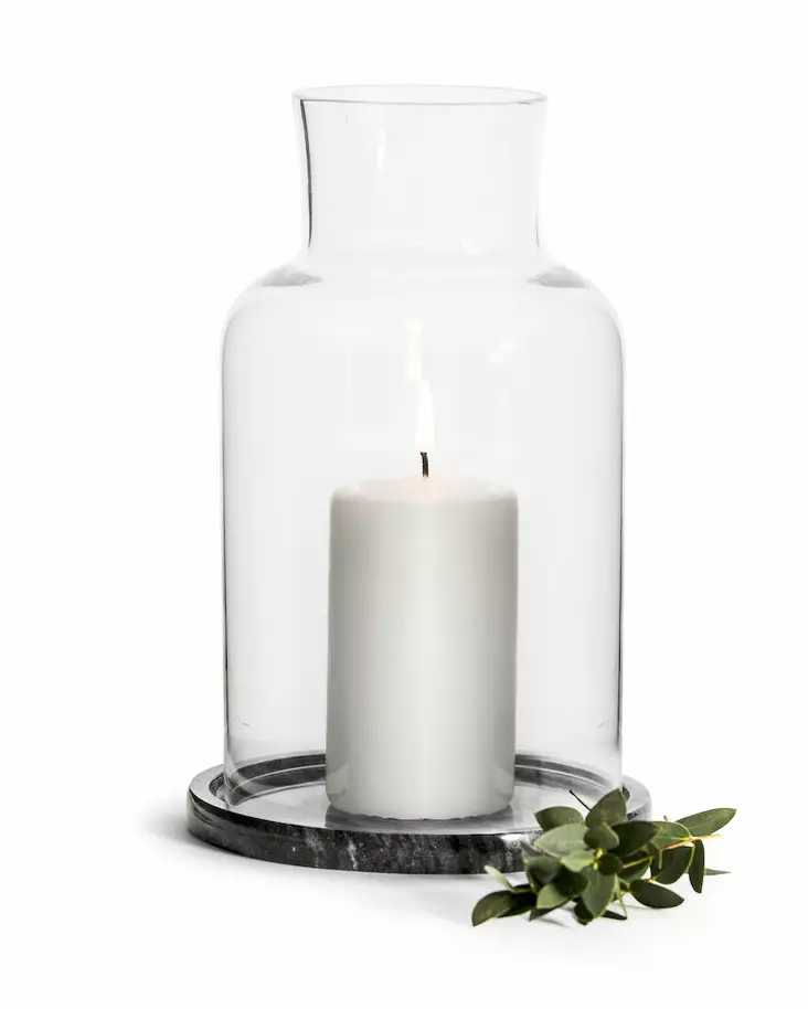 Sagaform Nature marble kynttilälyhty - Koti ja Keittiö - 5017698 - 1